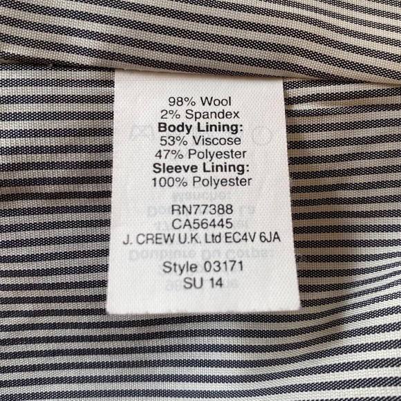 J. CREW Women's SchoolBoy Blazer Navy Blue Size 8 ~ Excellent Condition! - Picture 5 of 8